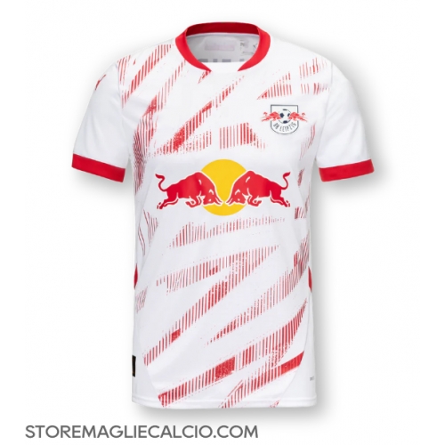 RB Leipzig Maglia Gara Casa Repliche 2024-25 Maniche Corte RB Leipzig Maglia Gara Casa Repliche 2024-25 Maniche Corte